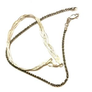 2 Sterling Bracelets 7” and 9”